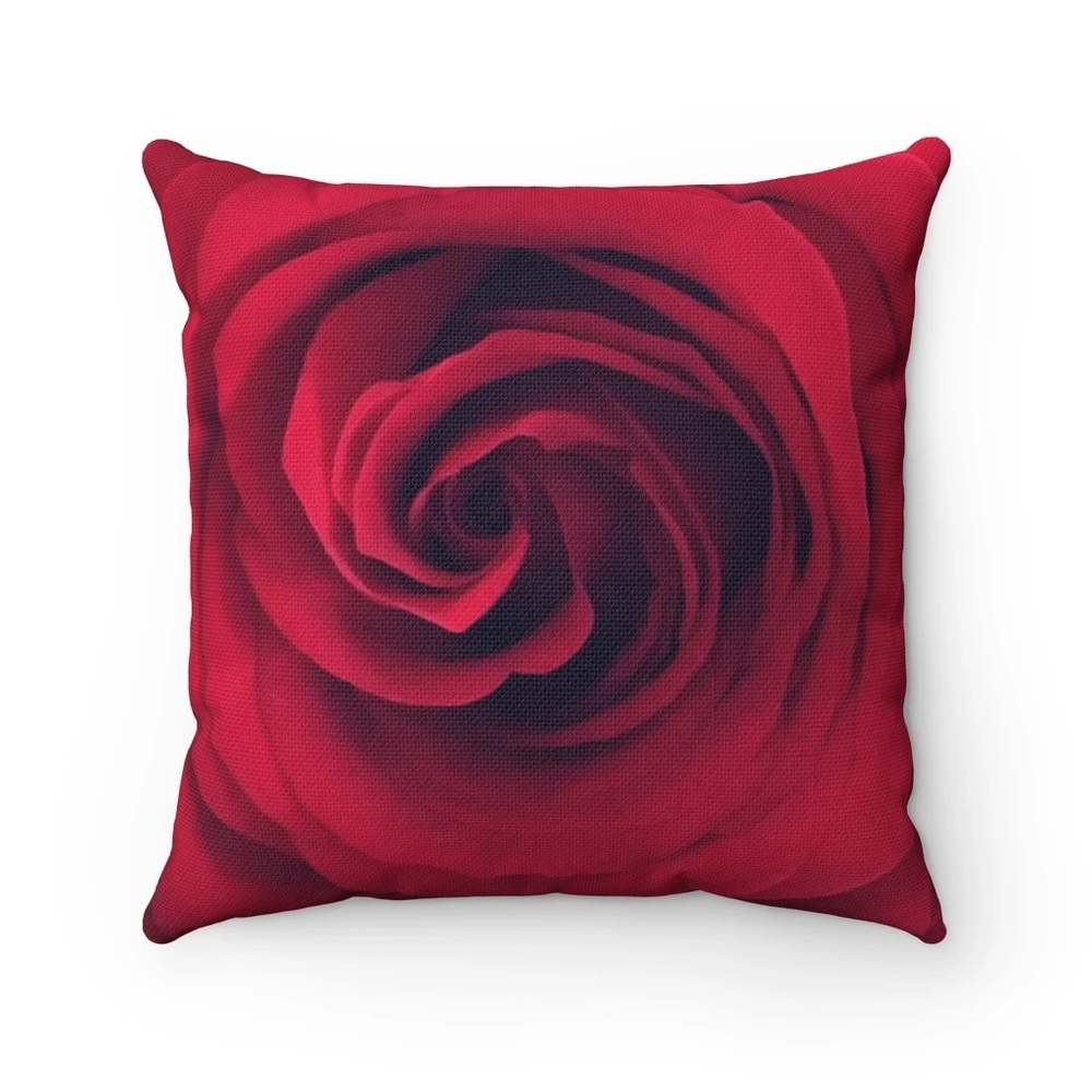 Red Rose Decorative Pillow